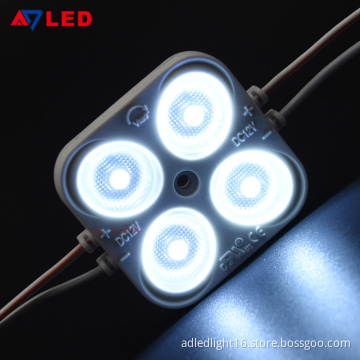 Adled light square 4 leds 180 degree led light source 12v led module for optic led sign